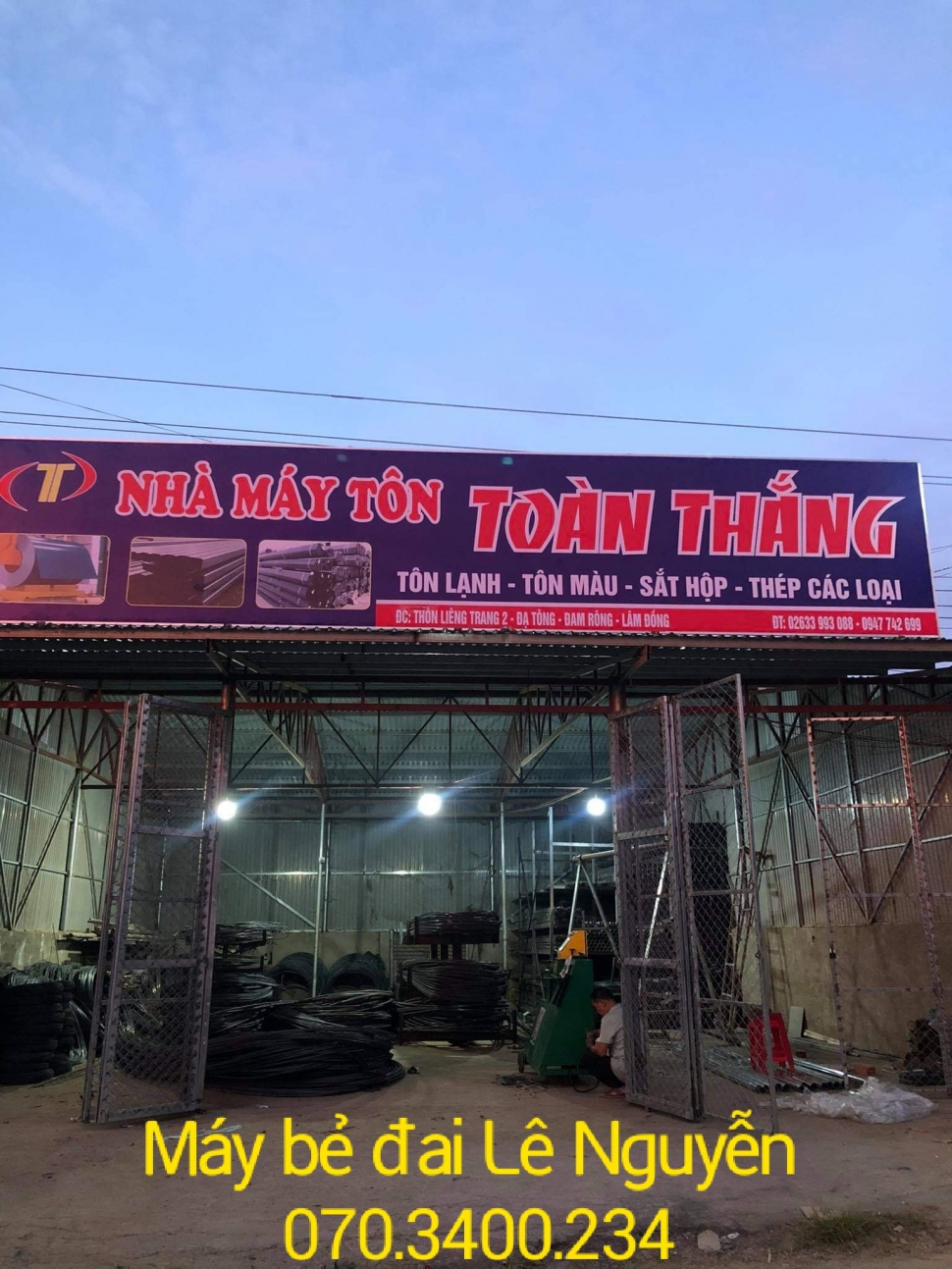 Máy bẻ đai sắt mini tại Lâm Đồng giá cực sốc