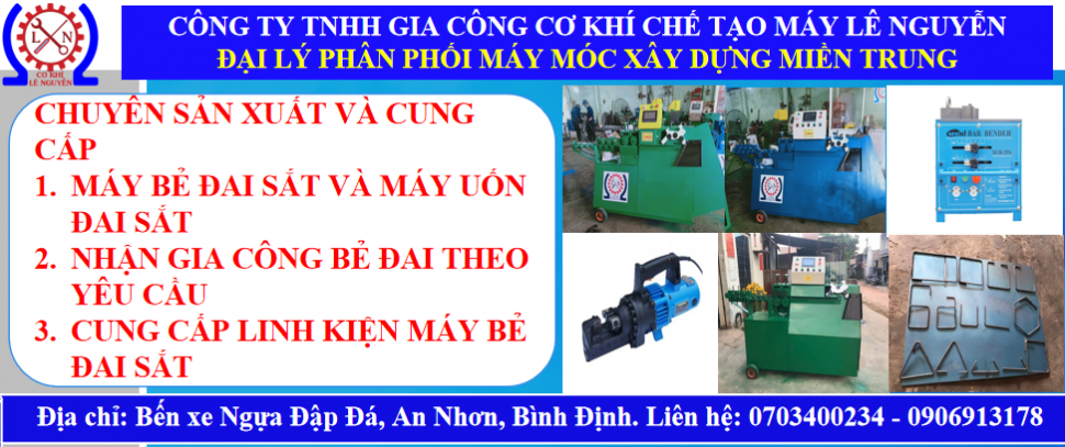 Máy bẻ đai sắt tự động có mặt tại Quy Nhơn - Bình Định
