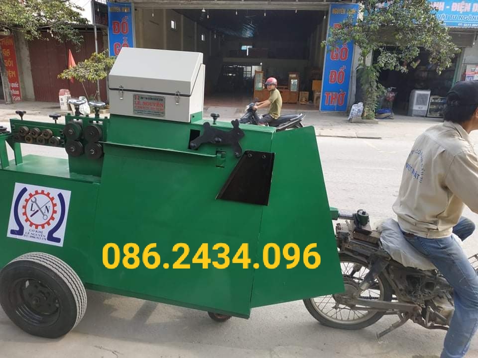 Máy bẻ đai sắt kết hợp bánh xe dễ di chuyển tại Thanh Hóa